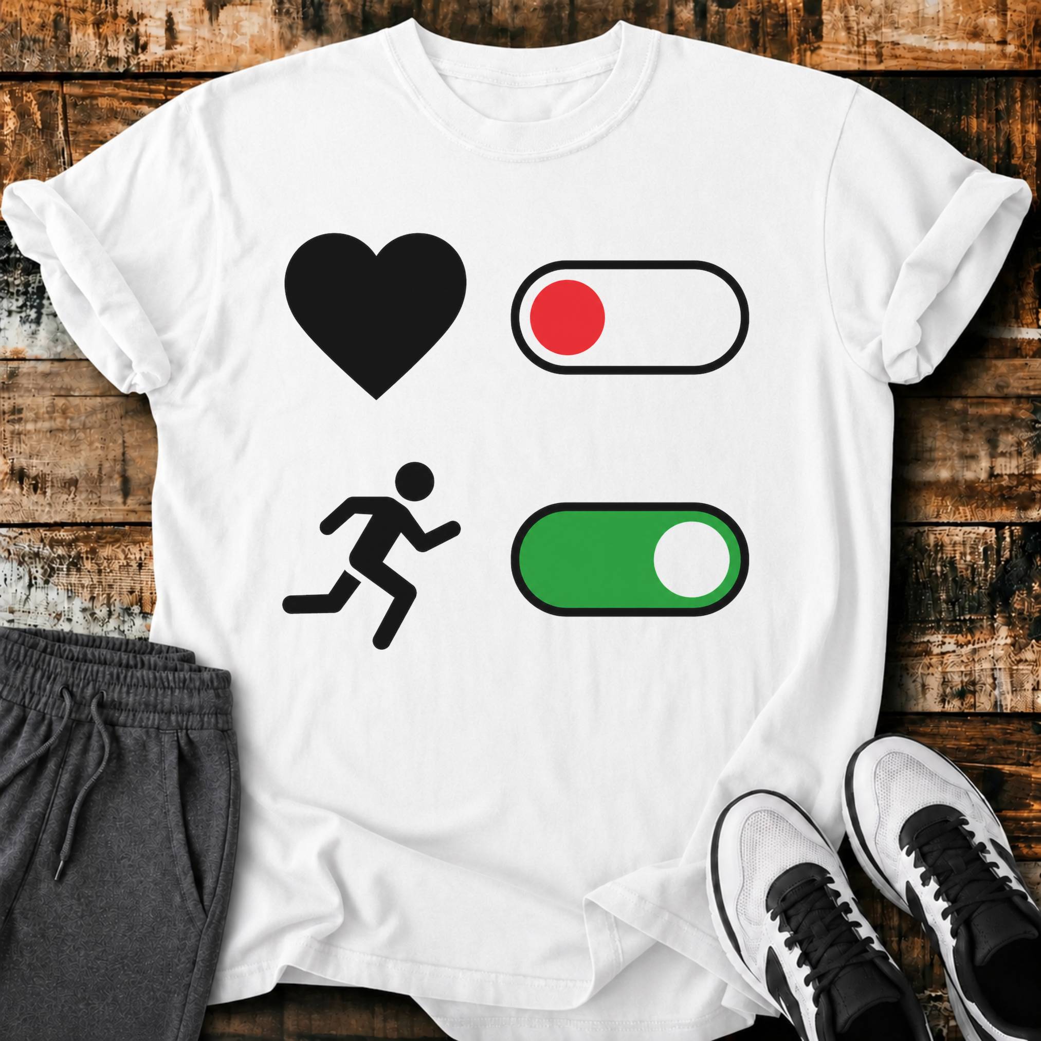 Coeur OFF Running ON T-Shirt
